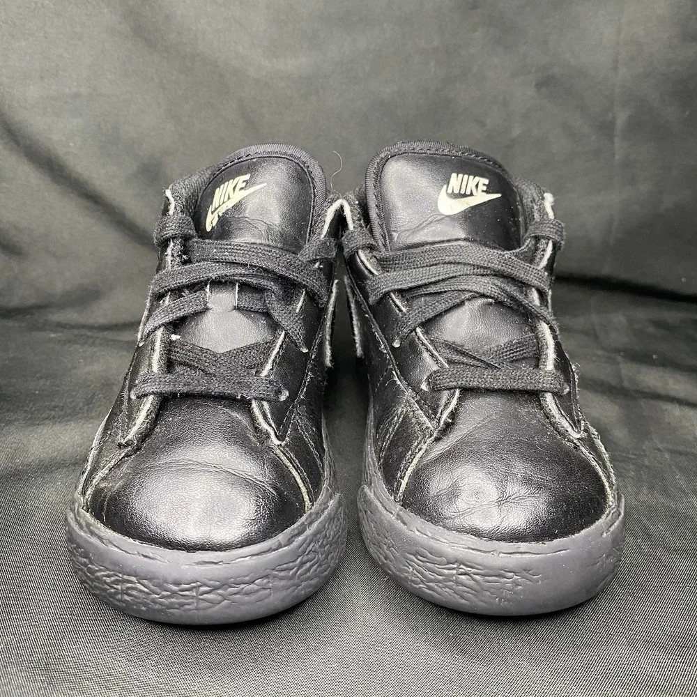 Nike Blazer Mid TD 375492-001 Triple Black Toddler Size 7C EUR 23.5